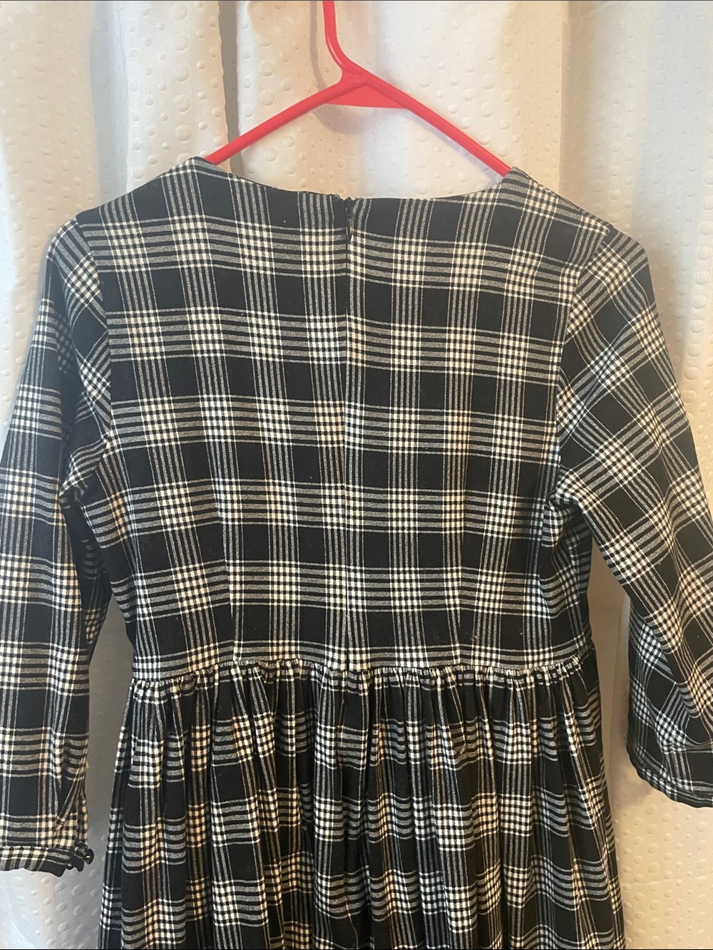 Dainty Jewells Black and White Plaid Dress - Picture 4 of 4